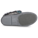 Khombu Kerigan Women's Snow Boots | Waterproof, Rubber Traction, Faux Fur Lining, Grey, 11