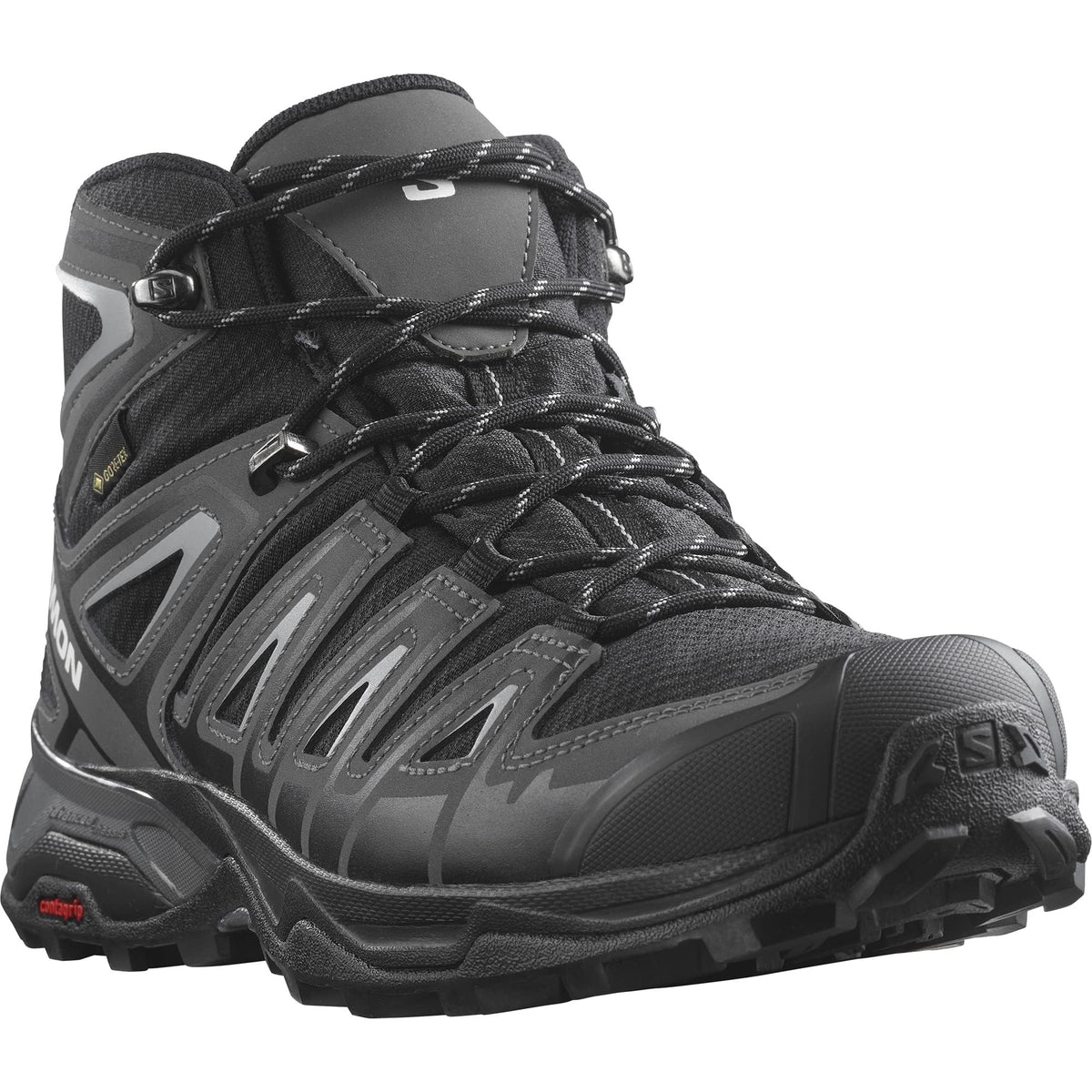 Salomon X ULTRA PIONEER MID GTX Men's Boots, Multicoloured Peat Quiet Shade Biking Red, 29.5 cm