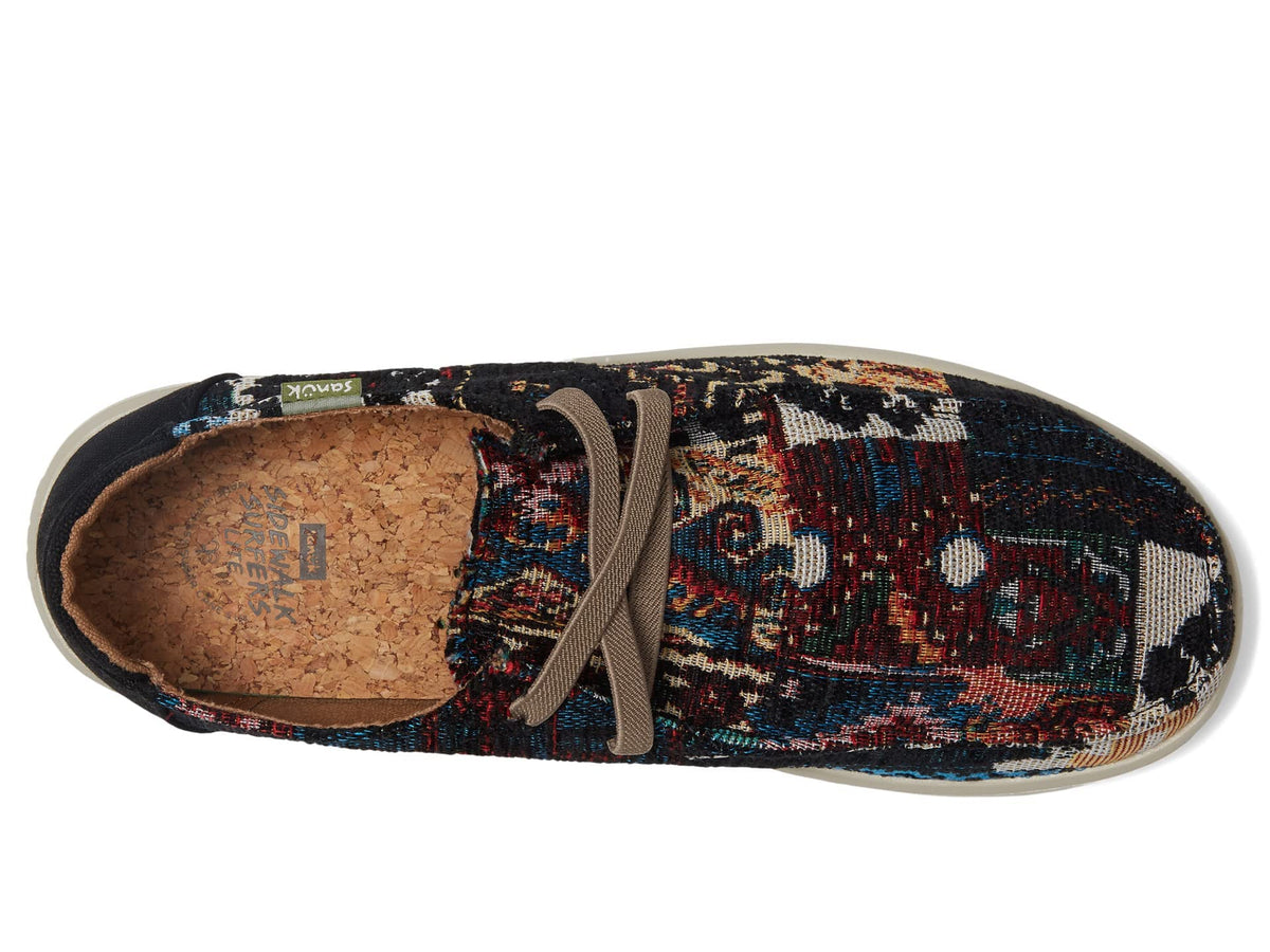 Sanuk Men's Shaka Lite SL Rug Loafer, Black Multi, 9