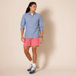 Amazon Essentials Men's Classic-Fit 7" Chino Shorts, Raspberry Red, 31