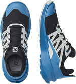 Salomon Kids Patrol Trail Running Shoes, Black/Blithe/White, 3 Big Kid