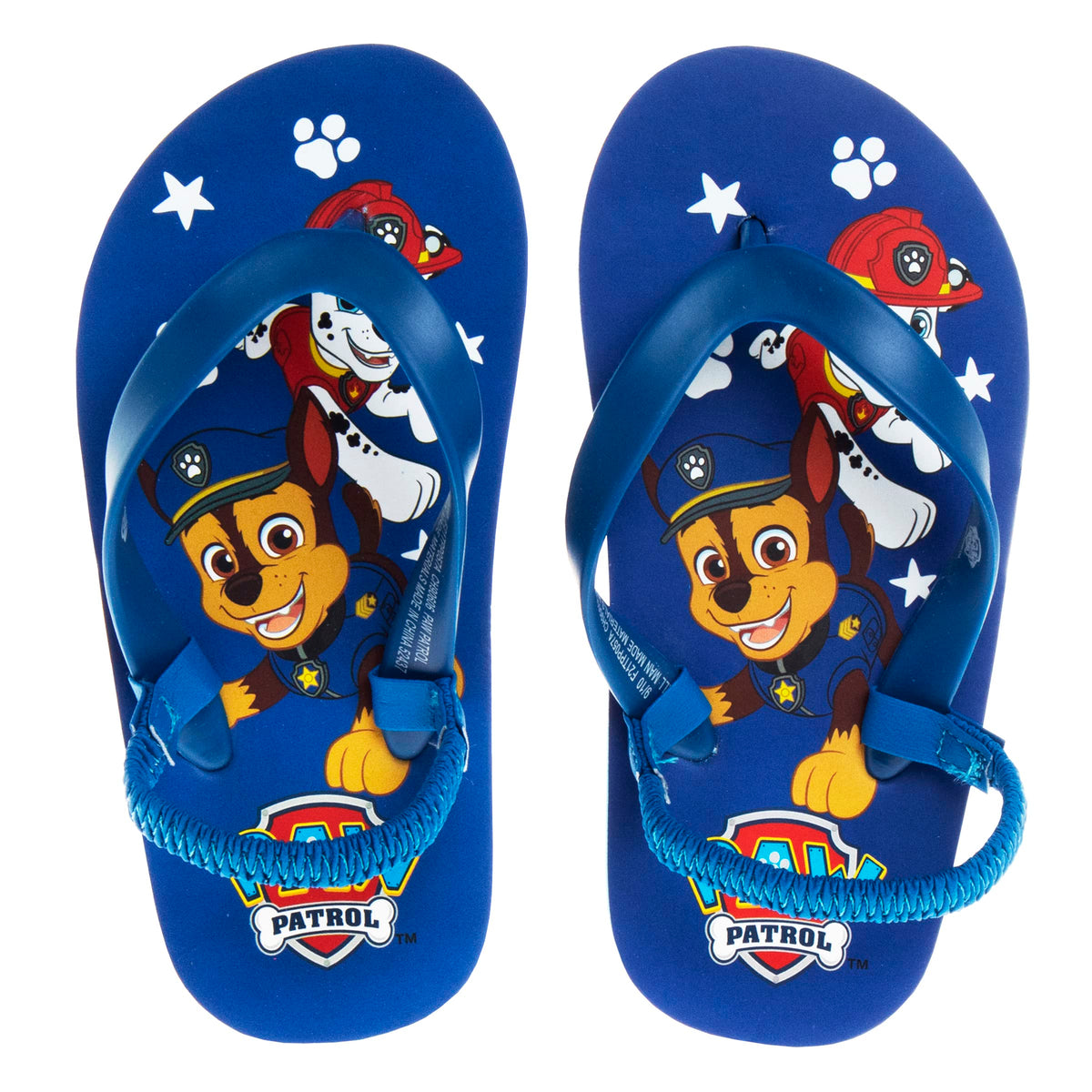 Nickelodeon Girls Boys character flip flops sandals kids water shoes - Paw Patrol Blues Clues Baby Shark - thong beach slides summer slip on quick dry toddler little kid 7-8 Toddler Navy Blue