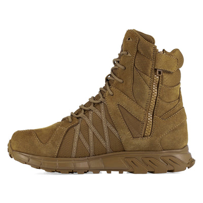 Reebok Work Men's RB3462 8" Tactical Boot with Side Zipper Coyote Military, 9