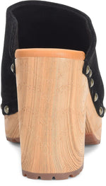 KORK-EASE Sudbury Women's Clog, Black Suede, 6M US