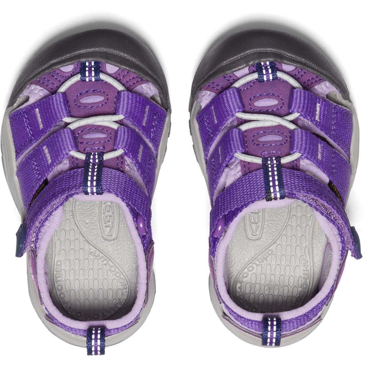 KEEN Newport H2 Closed Toe Water Sandals, Tillandsia Purple/English Lavender, 1 US Unisex Big Kid