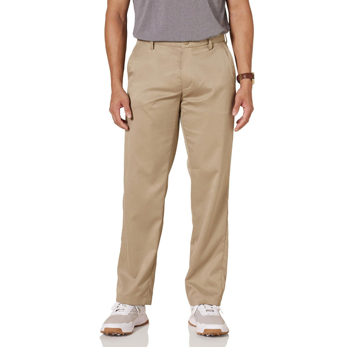 Amazon Essentials Men's Classic-Fit Stretch Golf Pant (Available in Big & Tall), Khaki Brown, 31W x 30L