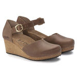 Birkenstock Papillio Mary Wedge Sandal - Leather Cognac Leather 1 EU 37 (US Women's 6-6.5) Narrow