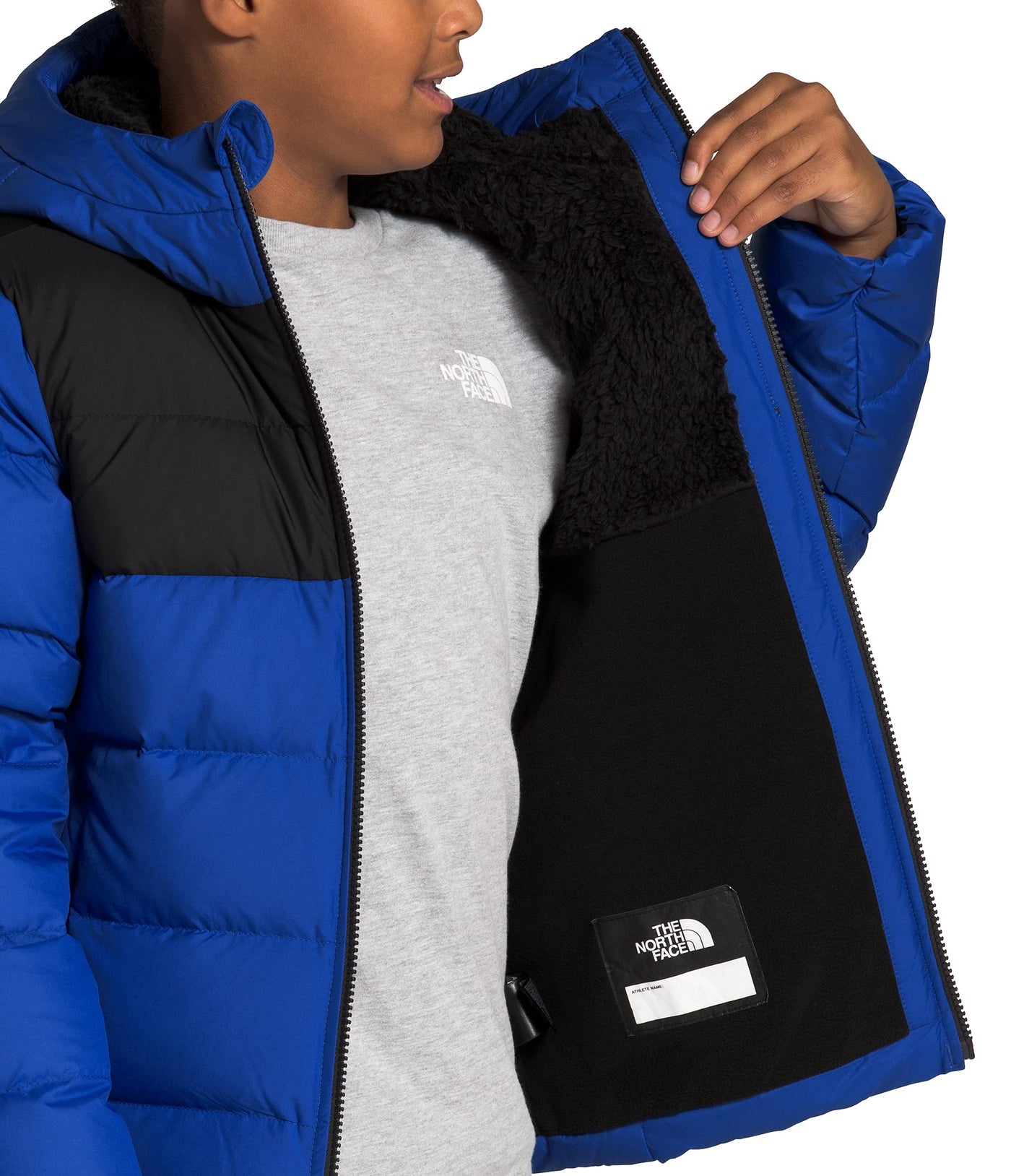 THE NORTH FACE Boy's Moondoggy Hoodie (Little Kids/Big Kids) Tnf Blue SM (7-8 Big Kids)