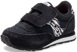 Saucony Unisex-child Baby Jazz Hook & Loop Seasonal Sneaker, Black Sparkle/Zebra, 5 M