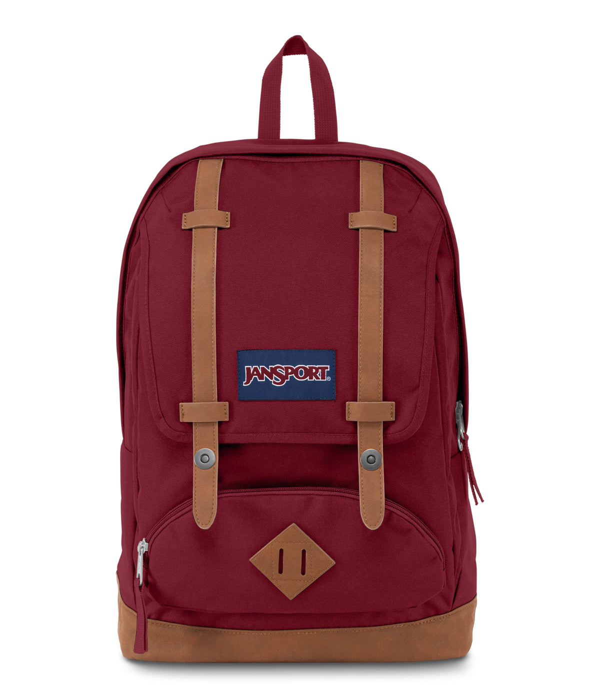 JanSport Cortlandt Laptop Backpack, Russet Red, 15” Laptop Sleeve-Synthetic Leather Shoulder Computer Bag with Large Compartment, Padded Straps- Rucksack for Men, Women