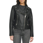 Levi's Womens Vegan 538 Moto (Regular & Plus Size) Faux Leather Jacket, Black, Small US