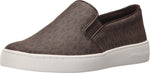 Michael Michael Kors Women's Keaton Slip-On Brown Mini MK Logo Coated Canvas/Suprema Nappa Sport 6 M