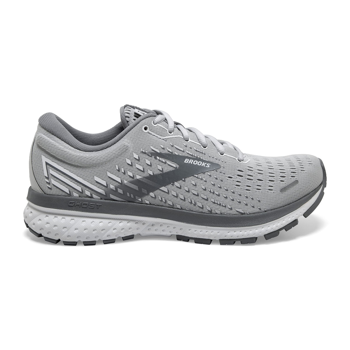 Brooks Women's Ghost 13 Running Shoe - Alloy/Oyster/White - 11.5 Medium