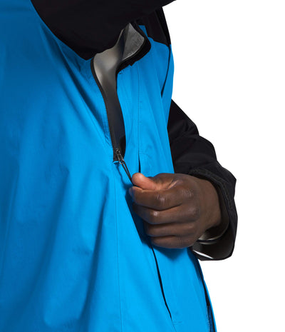 The North Face Men’s Venture 2 Waterproof Hooded Rain Jacket, Clear Lake Blue/TNF Black, 3XL