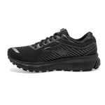 Brooks Womens Ghost 12 Running Shoe - Black/Grey - B - 8.0