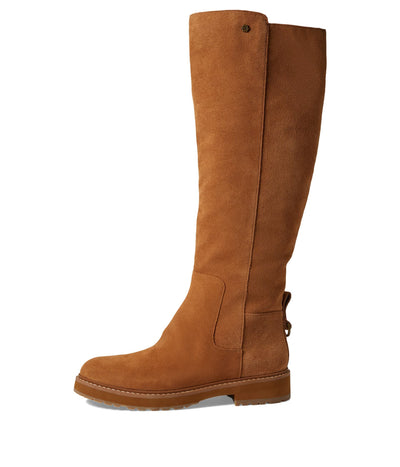 Cole Haan Waterproof Greenwich Tall Boot Golden Honey Suede/Antique 9.5 B (M)
