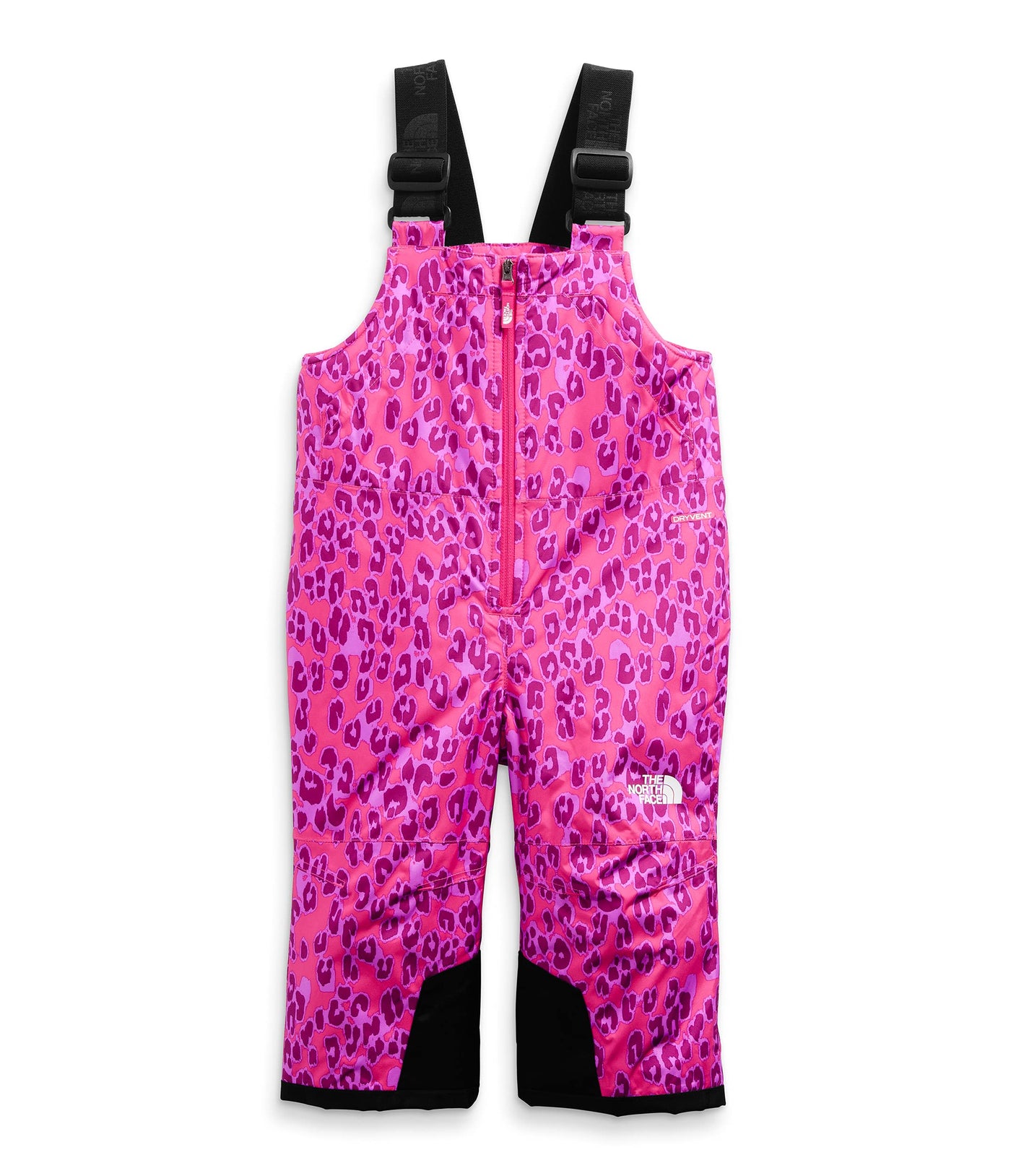 THE NORTH FACE Toddler Snowquest Insulated Bib, Cabaret Pink Leopard Small Print, 6T