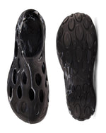 ZeroXposur Mens Aqua Moc for Swim, Beach, and River - Black Water Shoes for Men Using Algae-Based EVA (Black Swirl, Mens 11)