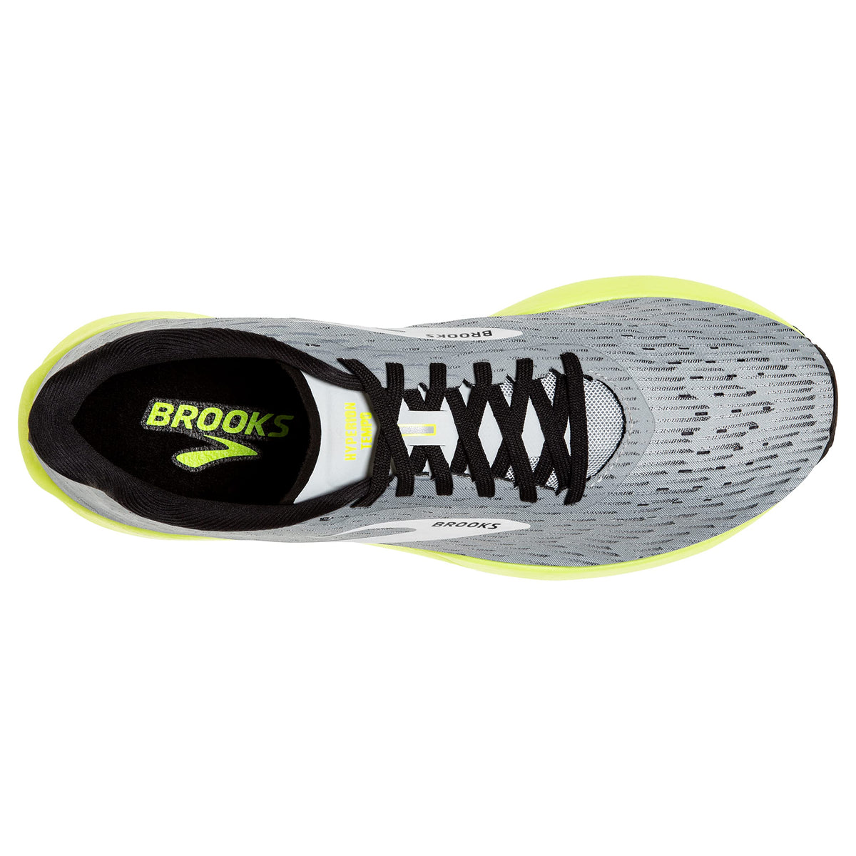 Brooks Men's Hyperion Tempo Road Running Shoe - Grey/Black/Nightlife - 7 Medium