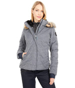 Obermeyer Tuscany II Jacket for Women - Front Zip Closure, Long Sleeves and Internal Cuffs, and Gorgeous Snow Jacket Charcoal 6 One Size