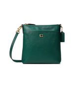 Coach Cross Grain Leather Kitt Dark Pine One Size