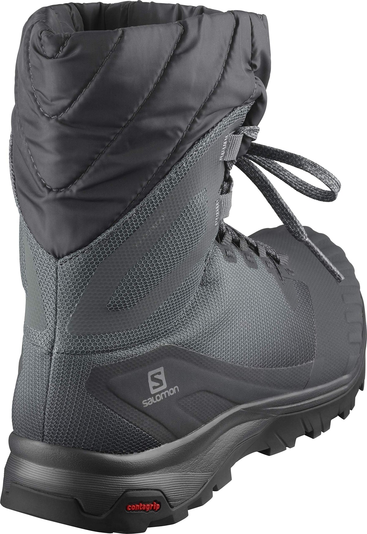 Salomon Women's VAYA Powder TS CSWP Winter Boots, Ebony/Stormy Weather/Black, 9.5