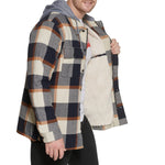 Levi's Men's Sherpa Lined Hooded Shirt Jacket (Regular & Big & Tall Sizes), Skater Plaid, Large