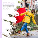 Twisted Shoes Becca Womens Rain Boots, Waterproof Wide Calf, Rubber Lace Up Duck Boot, Navy, 7