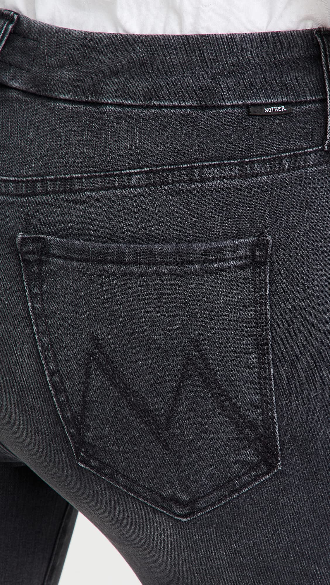 MOTHER Women's The Looker Ankle Fray Jeans 27 Burning Out Lanterns