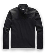 THE NORTH FACE Men's TKA Glacier Snap-Neck Pullover Sweatshirt, TNF Black/TNF Black, Large