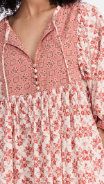 Free People Women's Hazy Maisy Maxi Dress X-Small Earth Combo