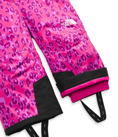 THE NORTH FACE Toddler Snowquest Insulated Bib, Cabaret Pink Leopard Small Print, 6T