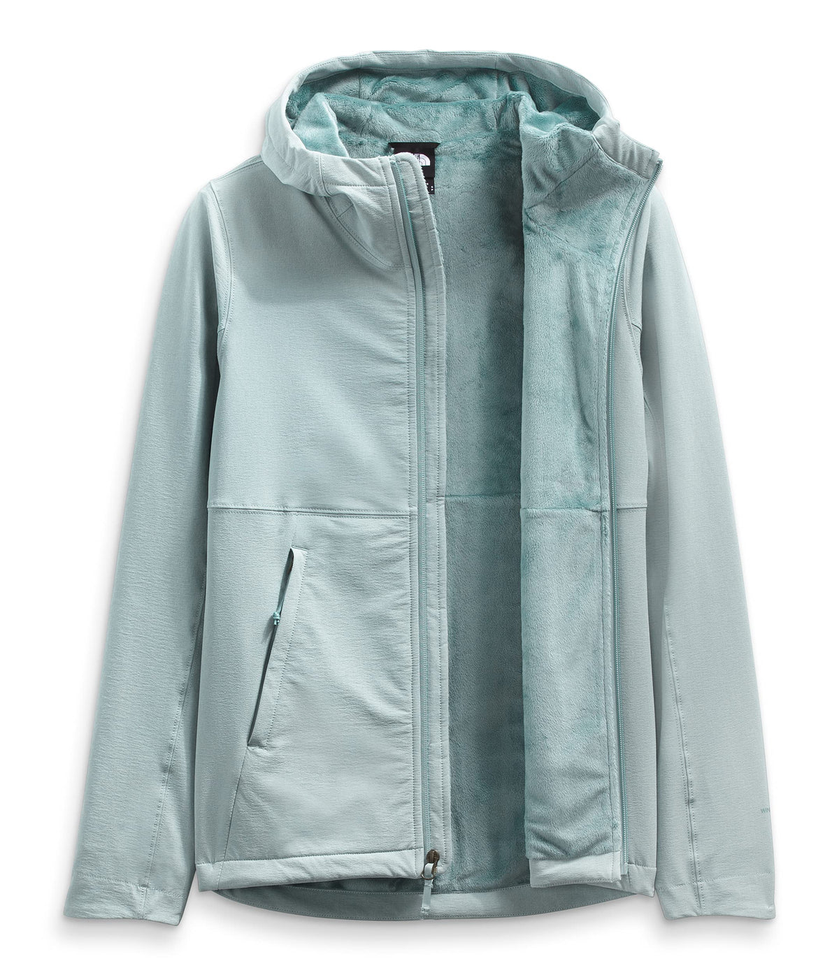 THE NORTH FACE Women's Shelbe Raschel Fleece Hooded Jacket (Standard and Plus Size), Silver Blue Heather, Medium