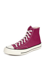 Converse Men's Chuck 70 Recycled Canvas Sneakers, Hibiscus, Pink, 12 Medium US