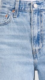 Levi's Women's Ribcage Wide Leg Jeans, Probably Okay, Blue, 25