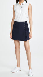 Tory Sport Women's Tech Twill Ruffle Skort Medium Tory Navy