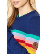 Obermeyer Donna Crew Neck Sweater Small Navy