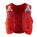 Salomon Unisex ADV Hydra Vest 8, Hydration & Storage Vest with 500ml Flasks Included - Fiery Red - XS