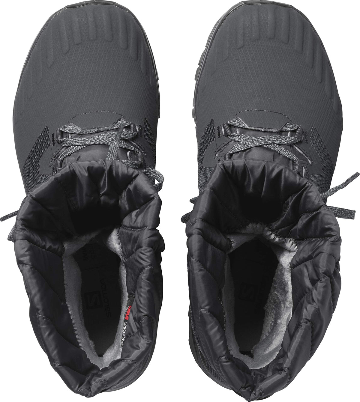 Salomon Women's VAYA Powder TS CSWP Winter Boots, Ebony/Stormy Weather/Black, 9.5