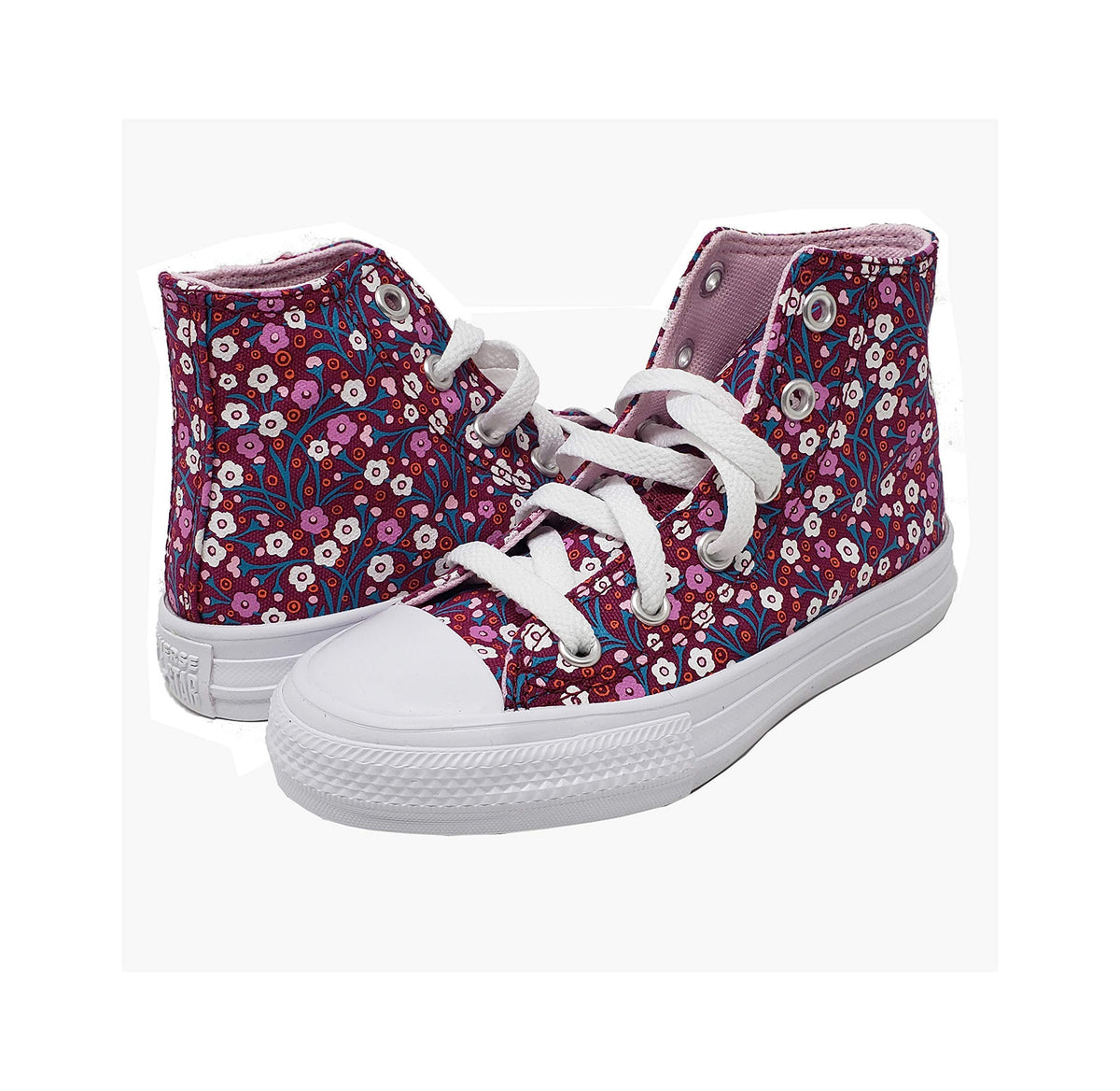 Converse Preschool Chuck Taylor All Star Hi Top Sneaker Rose Maroon/Cherry Blossom, Size 12