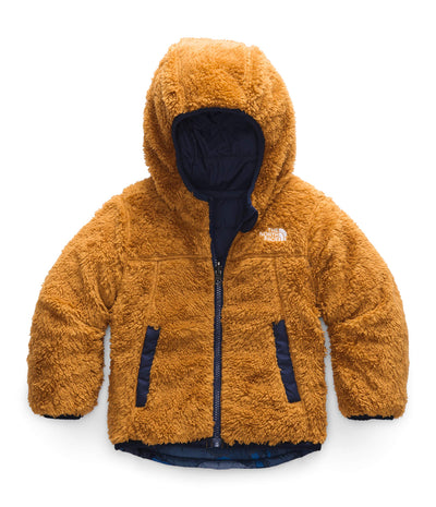 THE NORTH FACE Toddler Boys' Reversible Mount Chimborazo Hooded Insulated Jacket, TNF Navy Bear Camo Print (Past Season), 2T
