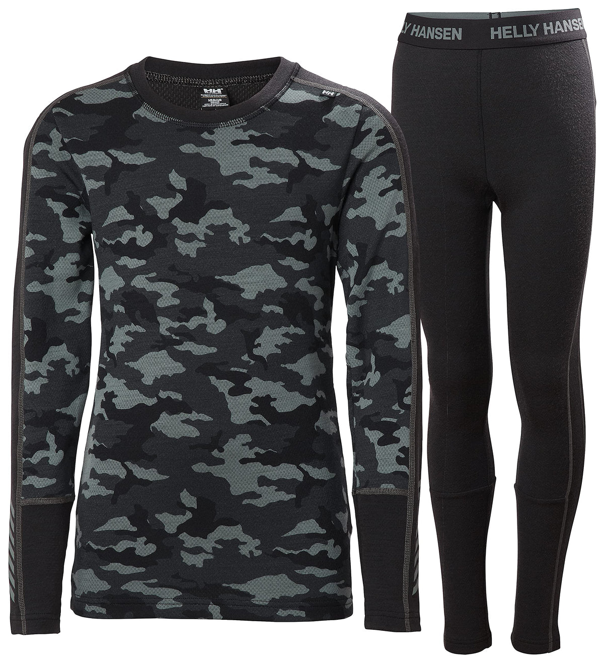 Helly-Hansen Junior HH Graphic LIFA Merino Midweight Set, 591 Trooper, 12