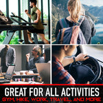 Franklin Sports Spartan OCR Plastic Water Bottle - 32 Ounces - Gray