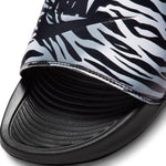 Nike Women's Victori One Slide Print Black/Black-Metallic Silver (CN9676 011) - 10