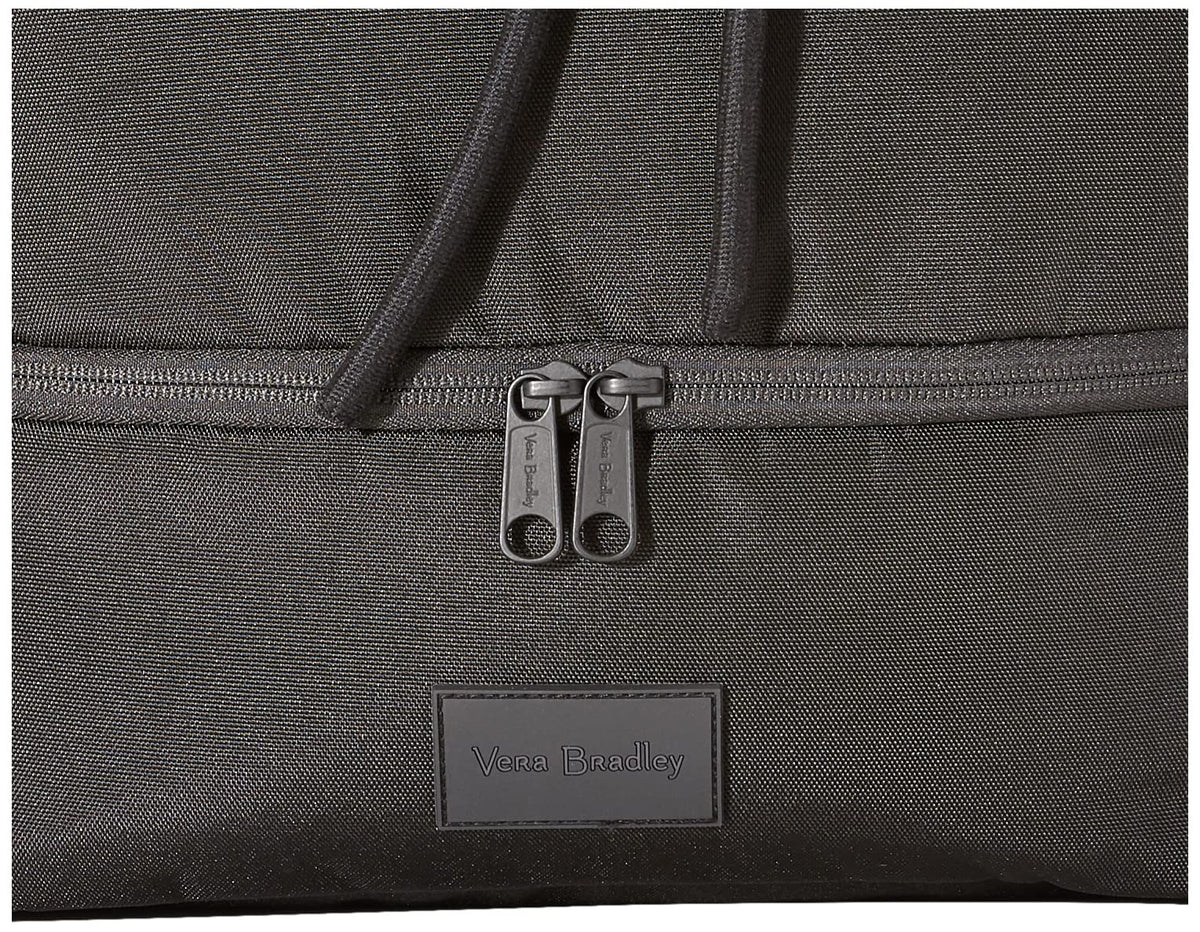 Vera Bradley Women's Recycled Lighten Up Reactive Sport Gym Bag, Black, One Size