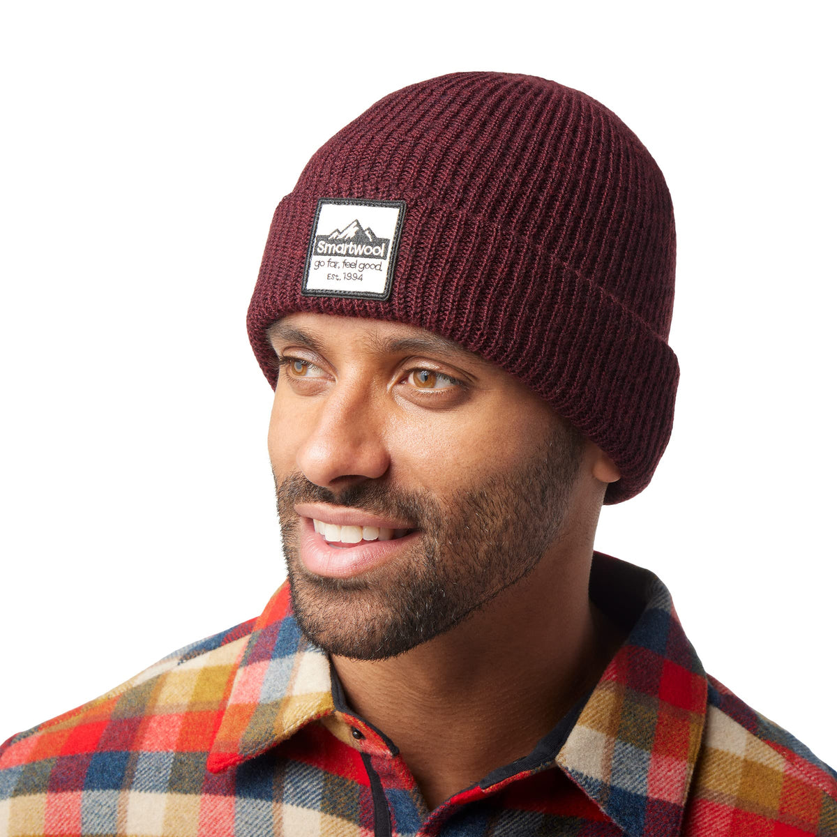Smartwool Patch Beanie Black Cherry Heather