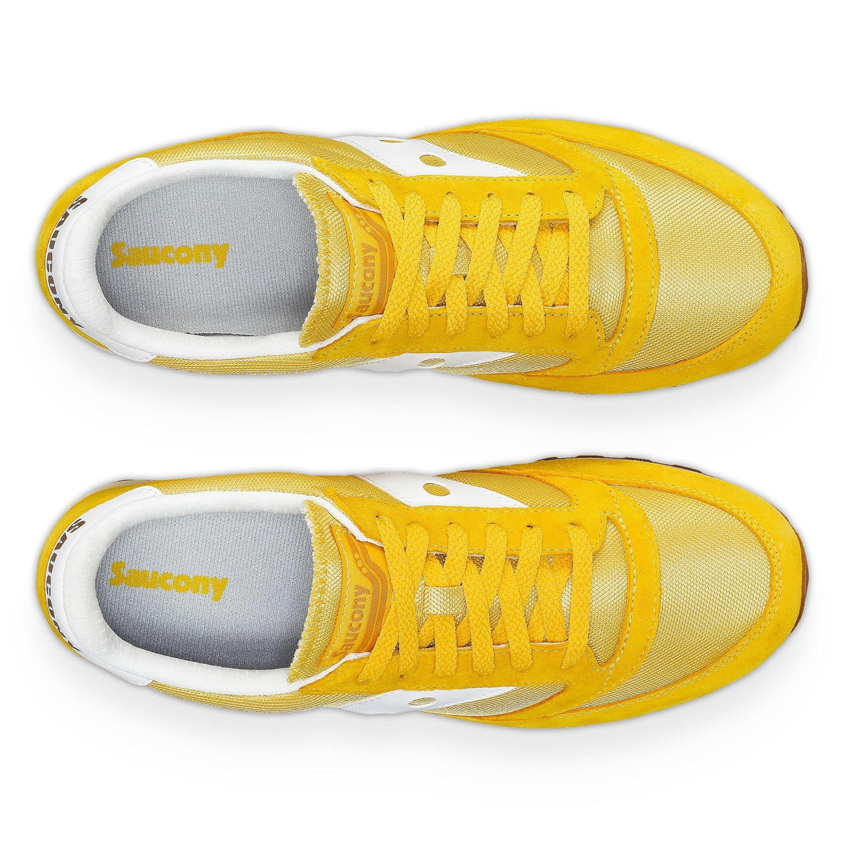 Saucony® Originals Jazz 81 Shoes for Men and Women – Wolverine Suede Upper – Cushioned Sockliner Yellow/White Men's 10, Women's 11.5 Medium