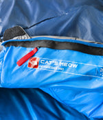 THE NORTH FACE Cat's Meow 20F / -7C Backpacking Sleeping Bag, Blue Wing Teal/Zinc Grey, Short-Left Hand