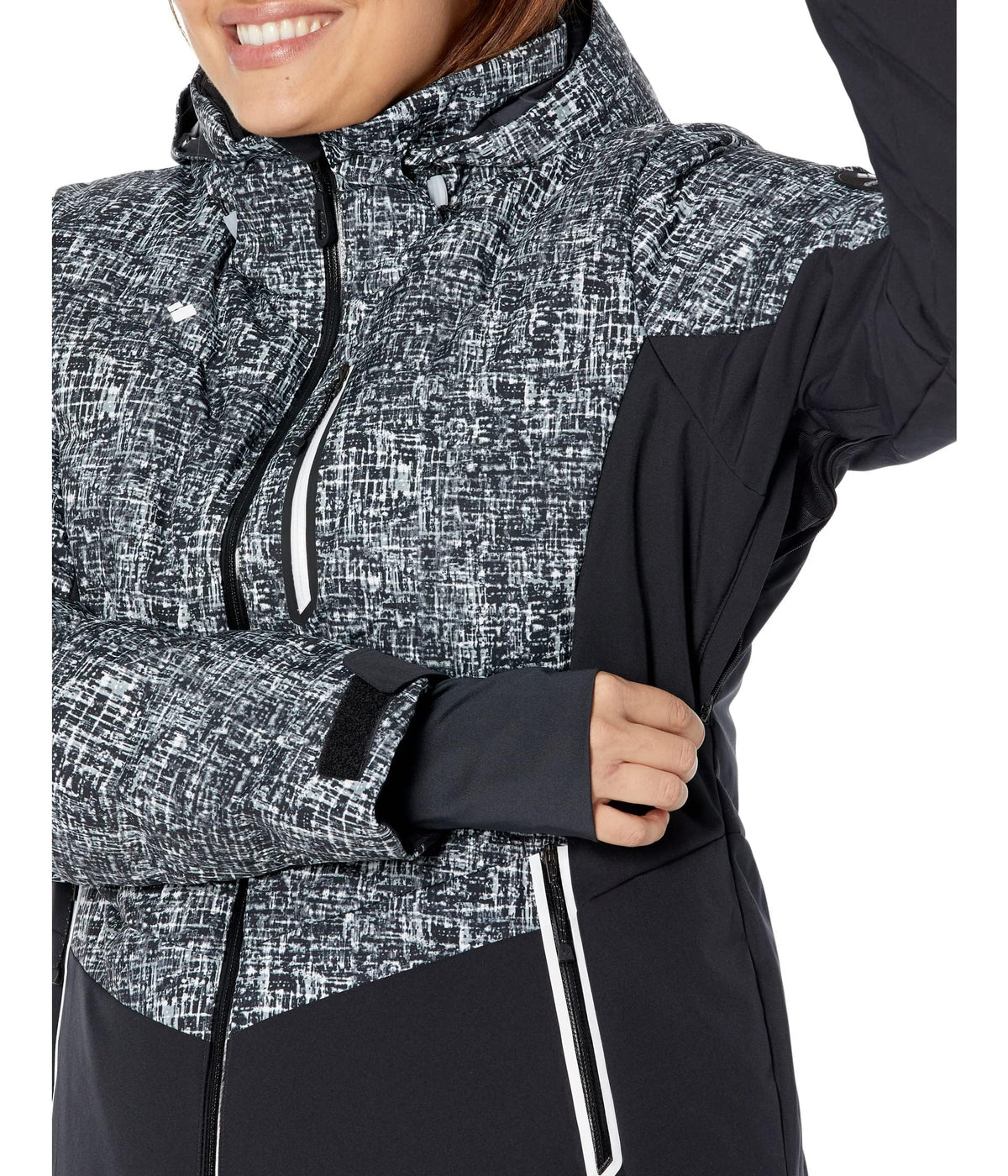 Obermeyer Cosima Down Jacket For Women - Removable Hooded Construction With Front Zipper Closure, Chic and Warm Jacket Interference 12 One Size