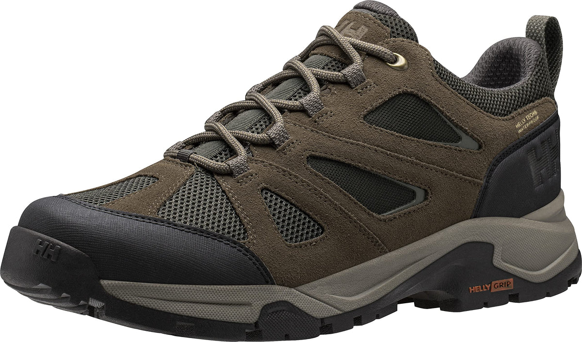 Helly-Hansen Mens Switchback Trail Low HT Performance Lightweight Hiking Sneaker Shoe, 706 Walnut/Espresso/Black, 9